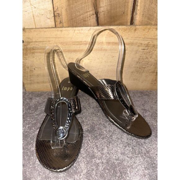 IMP Gadara Silver Sandals  Size 8.5 - Picture 3 of 12